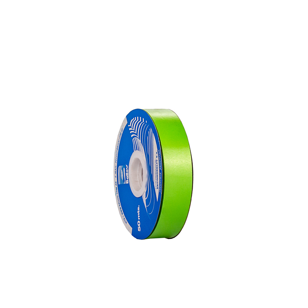 CINTA MOÑOS LISA 20MM ROLLO VERDE MANZANA *50MTS