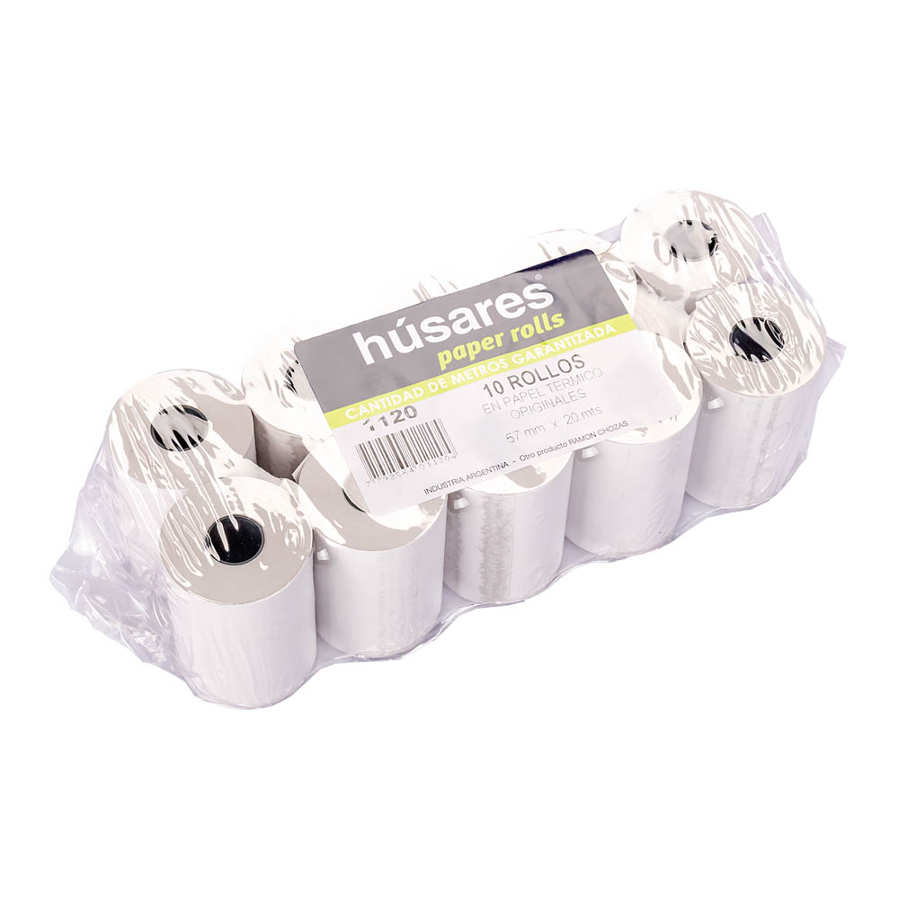 ROLLO MAQUINA TERMICO HUSARES 57MM*20MTS (1120) *10UNID