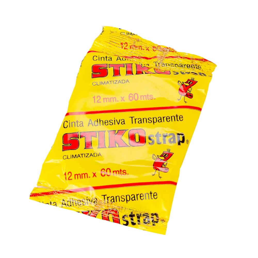 CINTA POLIPROPILENO TRANSPARENTE 12MM*60MTS STIKO STRAP *UNID