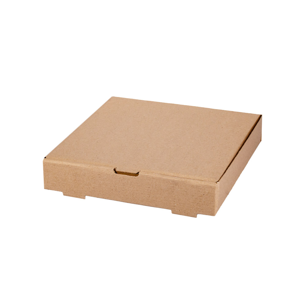 CAJA MICRO CARTON MARRON/MARRON (28*28*5.3CM) (PASCUALINA) *100UNID.