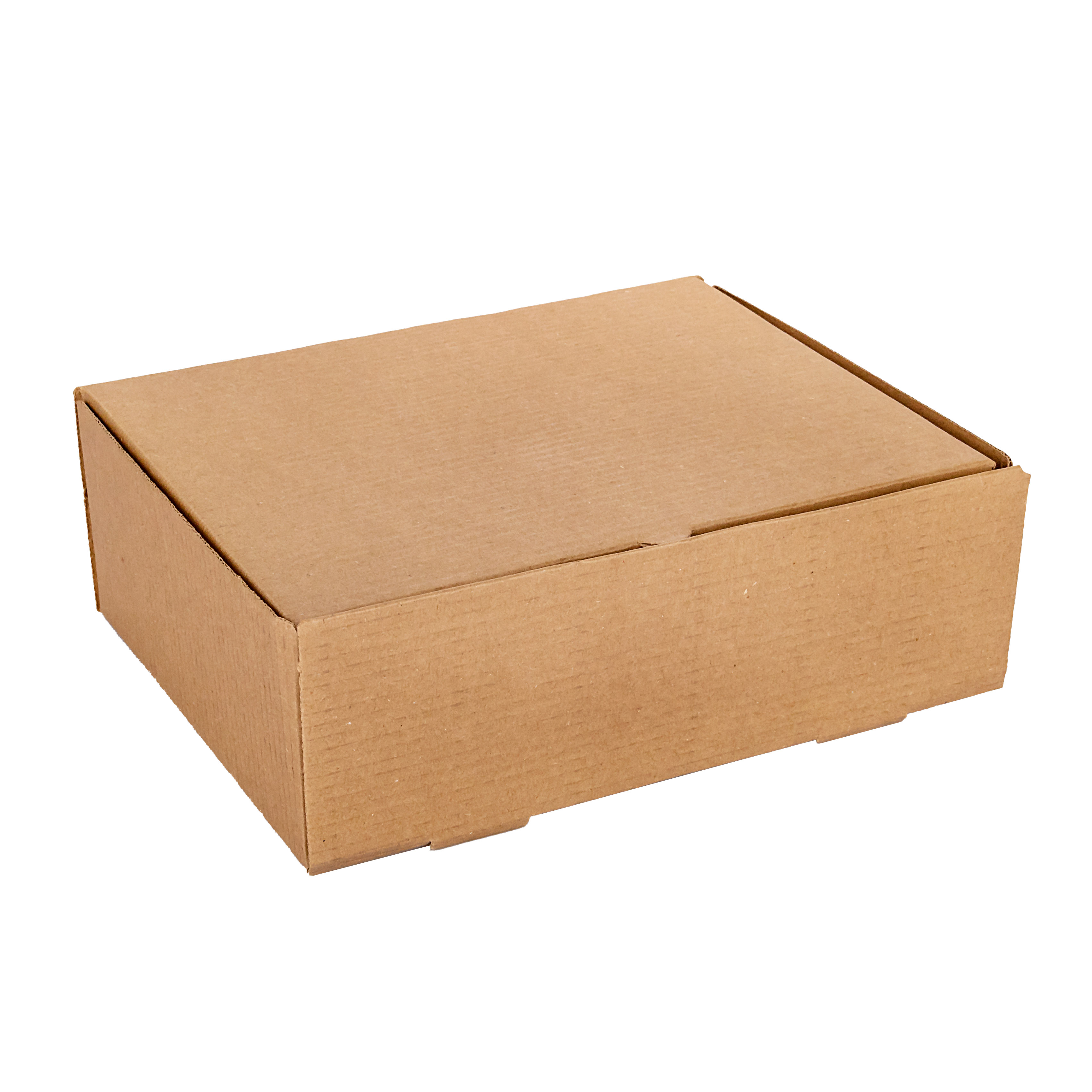 CAJA MICRO CARTON MARRON/MARRON (19*24*8CM) (1/2 DOC.EMPANADAS ESPECIAL) *100UNID.