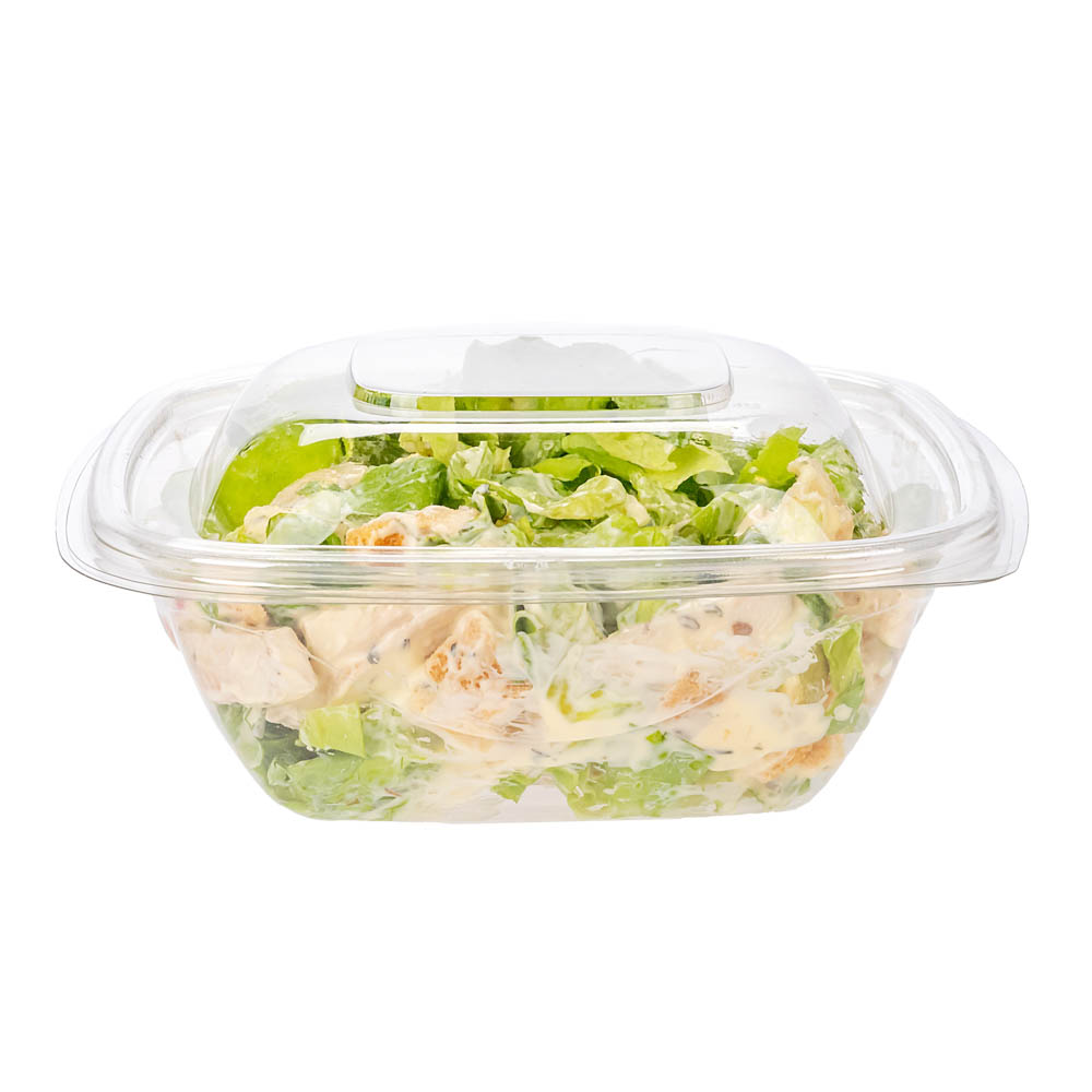 TAPA ENSALADERA CUADRADA BANDEX PET.(1050CC) (105445T) *50UNID