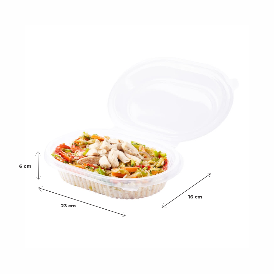 BANDEJA ESTUCHE PP BANDEX 145 OVAL (106145PP) (16*23*6CM) *50UNID