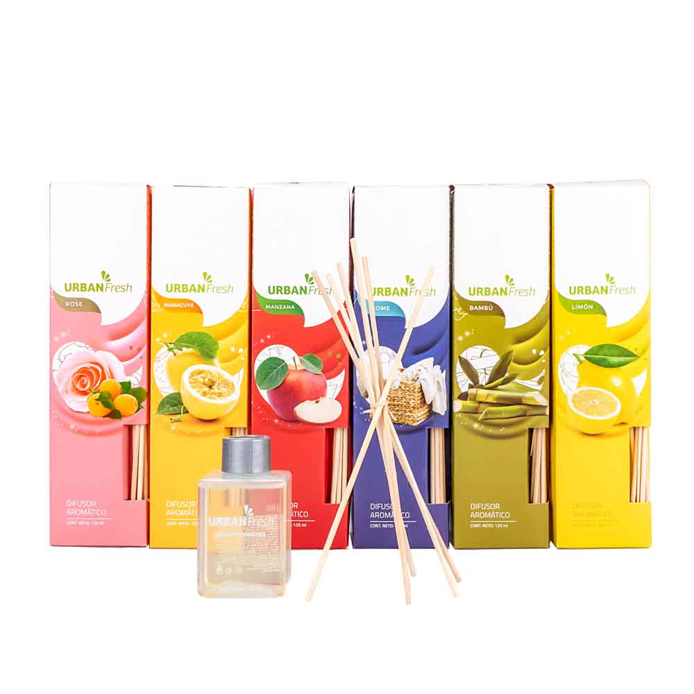 DIFUSOR CON VARILLA BAMBU URBAN FRESH COCO/VAINILLA (70ML) *UNID