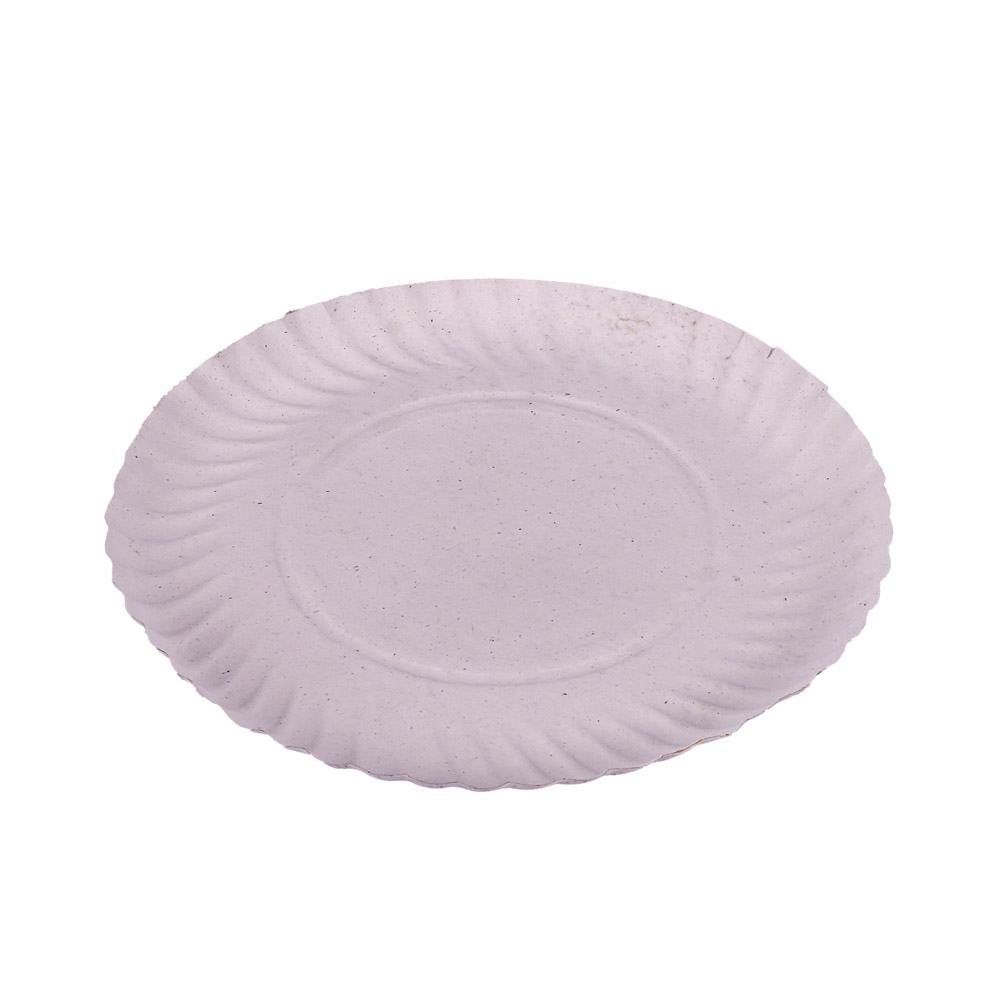 BANDEJA CARTON REDONDA BLANCA LINEA ROJA Nº13 (23CM) *100UNID