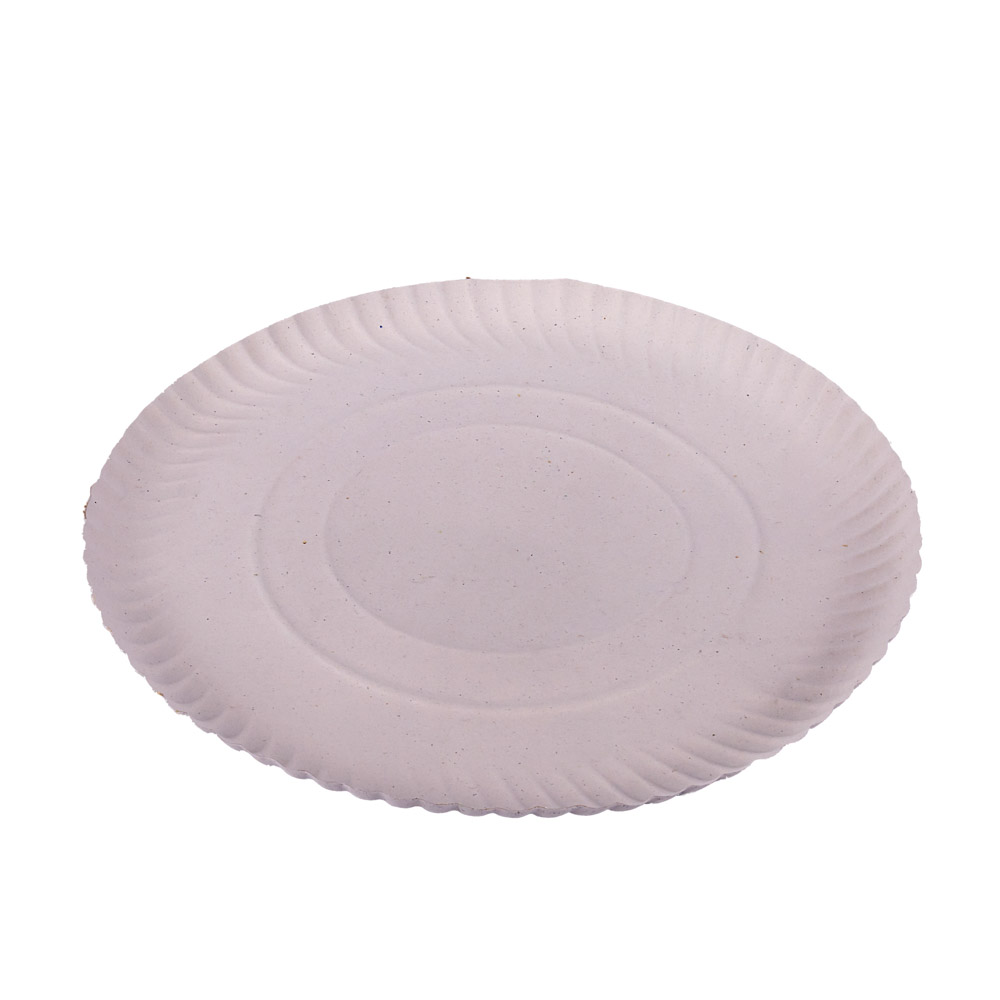 BANDEJA CARTON REDONDA BLANCA LINEA ROJA Nº16 (34CM) *100UNID