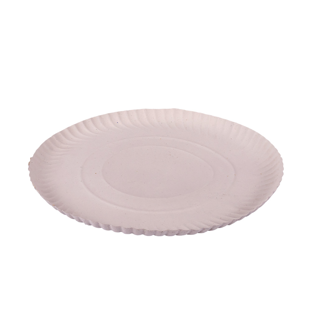 BANDEJA CARTON REDONDA BLANCA LINEA ROJA Nº16 (34CM) *100UNID