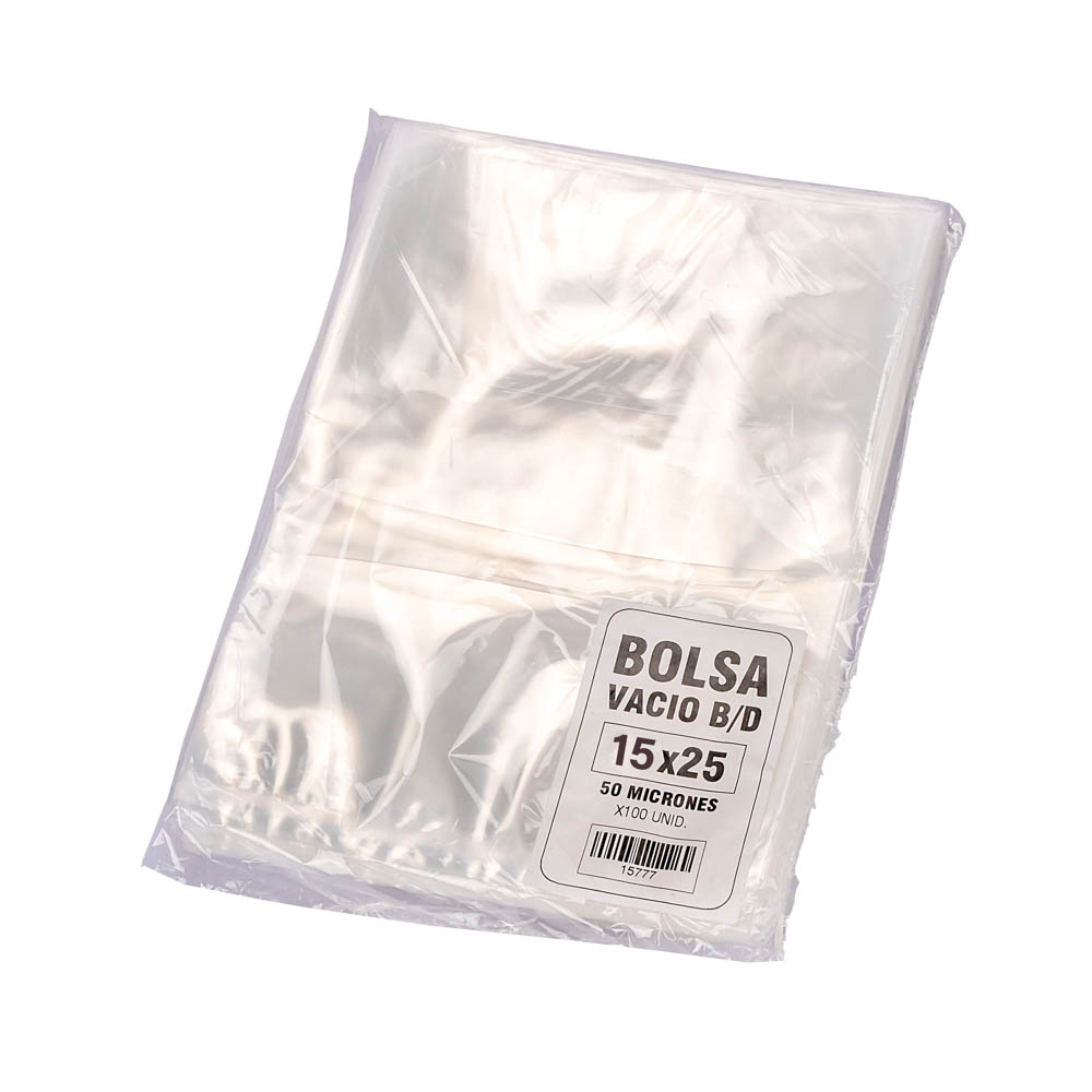BOLSAS PARA VACIO ROPACK 15*25CM (60MIC) *100UNID
