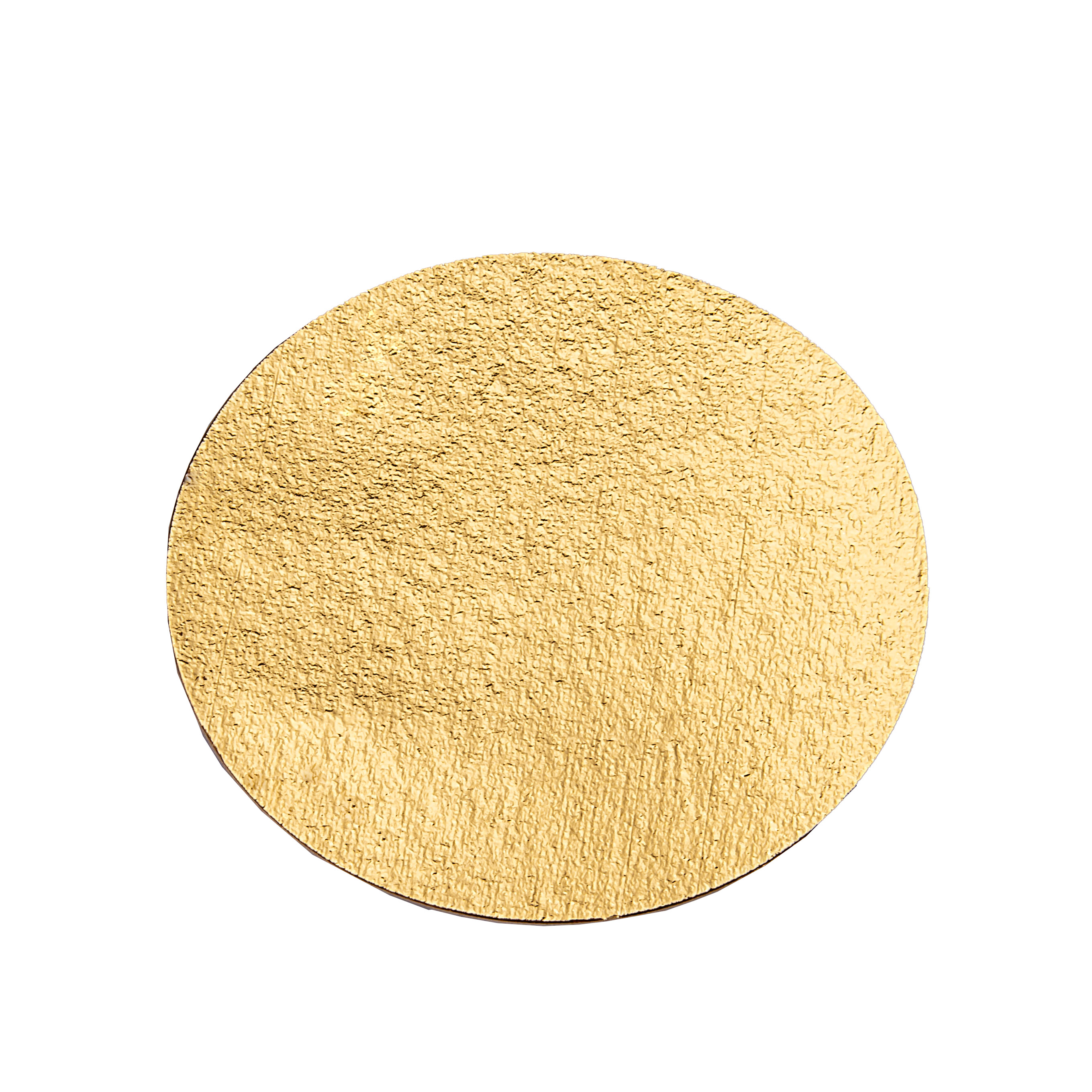 DISCOS DE CARTON DORADOS.12CM *100UNID