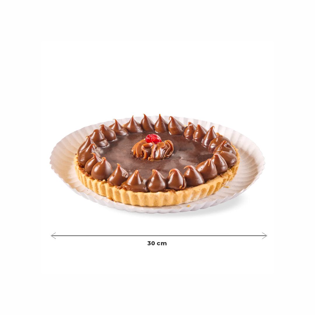 BANDEJA CARTON REDONDA BLANCA Nº14.5 (30CM) *100UNID