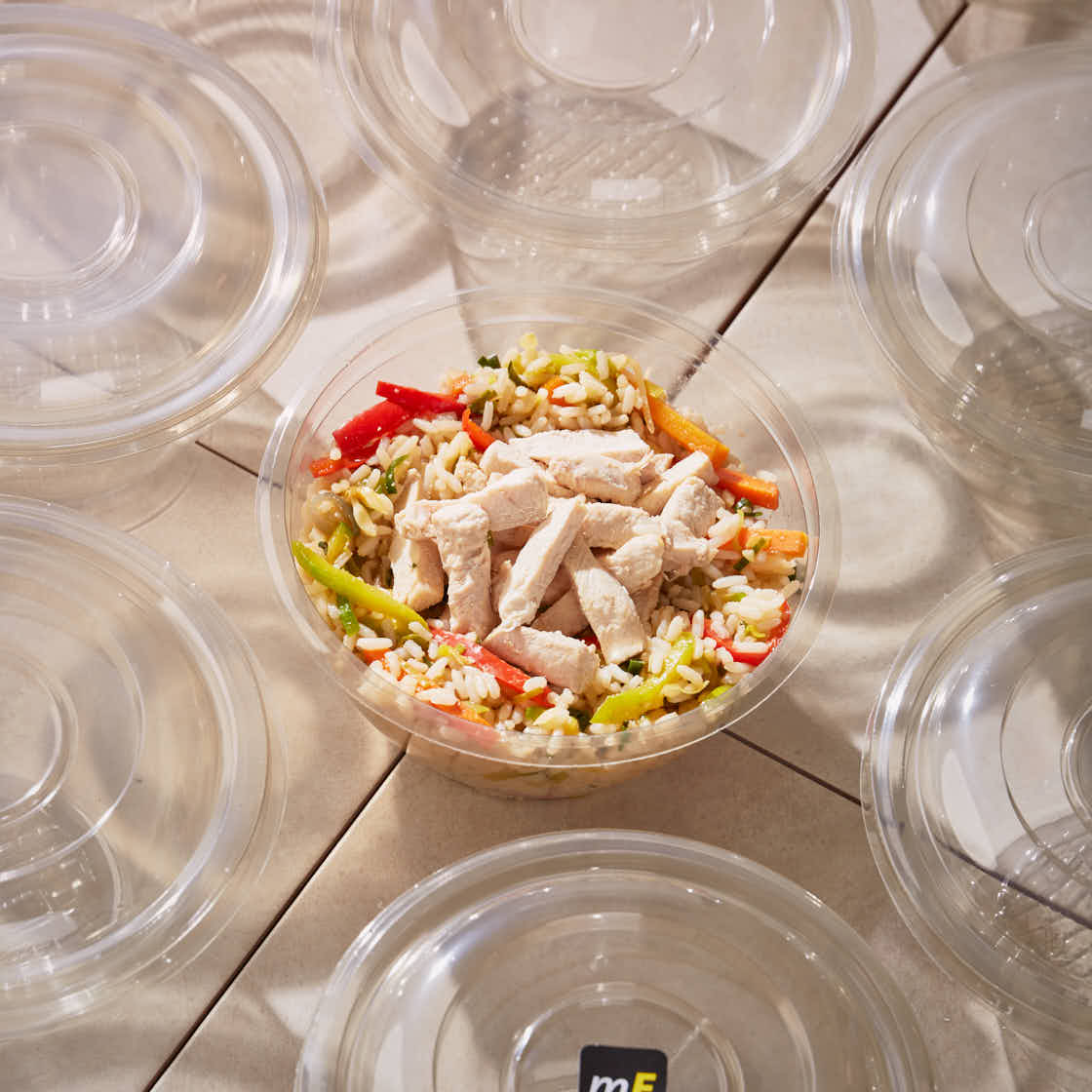 ENSALADERA REDONDA WORK PET (900CC) (17*9.5CM) *50UNID