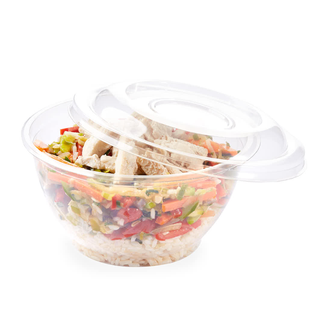 ENSALADERA REDONDA WORK PET (900CC) (17*9.5CM) *50UNID