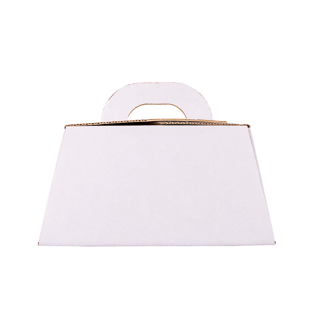 ESTUCHE TORTA CARTON MICRO BLANCO/MARRON (23*23*12CM) *UNID