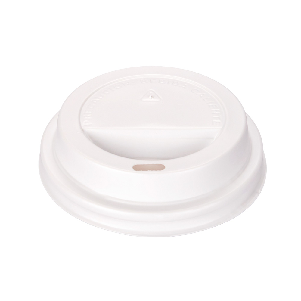 TAPA VASOS POLIPAPEL ENPOLEX.12OZ CON PICO BLANCA P/DOBLE Y SIMPLE PARED *100UNID.