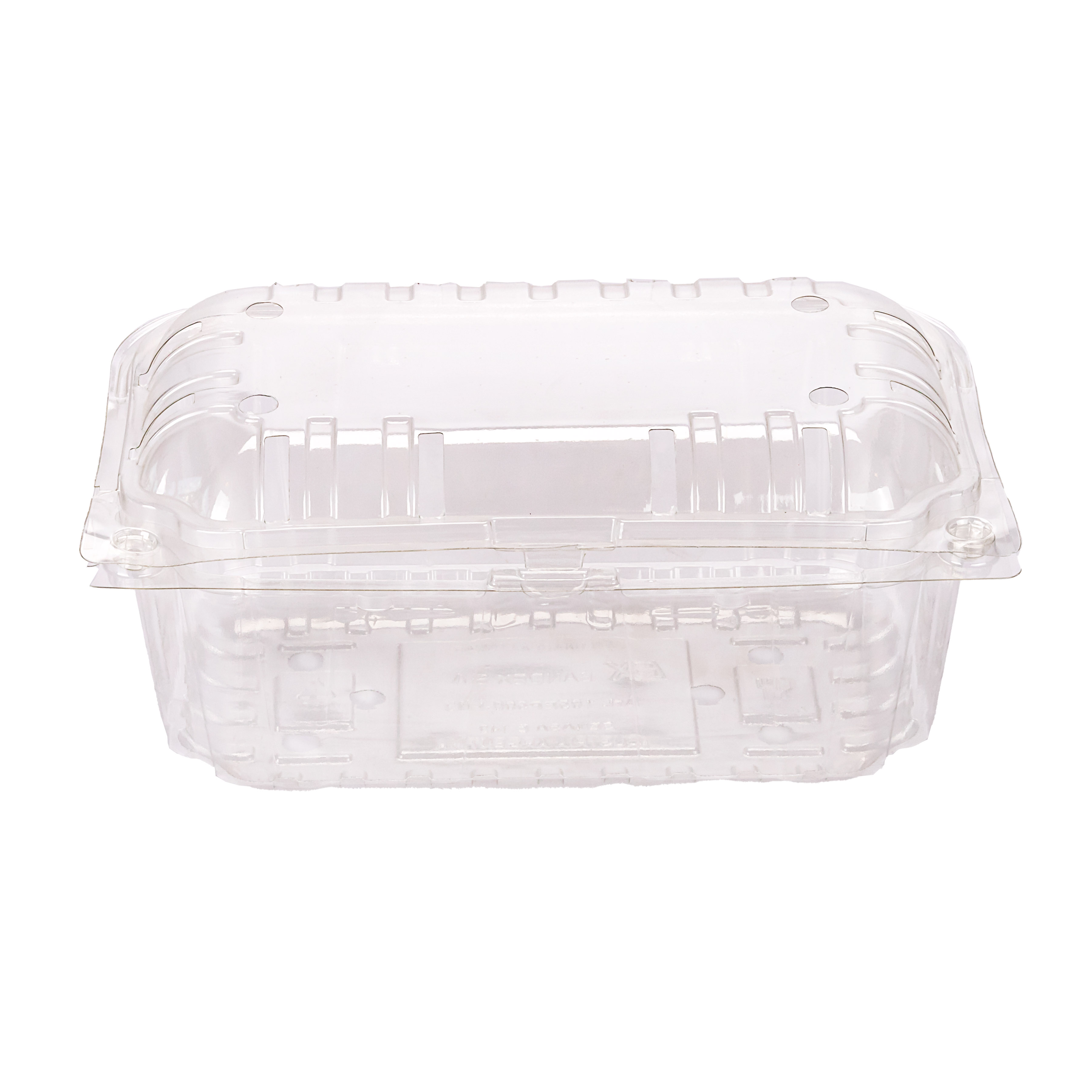 CUBETA FRUTIHORTICOLA CLAMSHELL 500GRS PET PERF. (M4380OLI) (18*11*8CM) *100 UNID.