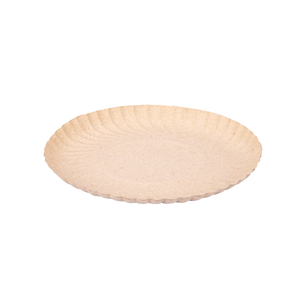 BANDEJA CARTON REDONDA GRIS Nº12,5 (22CM) *100UNID