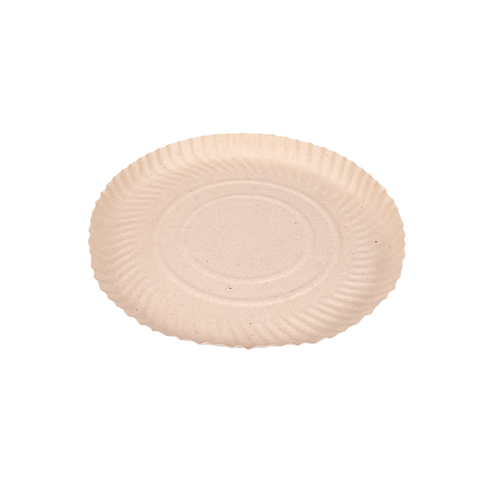 BANDEJA CARTON REDONDA GRIS Nº16 (31CM) *100UNID