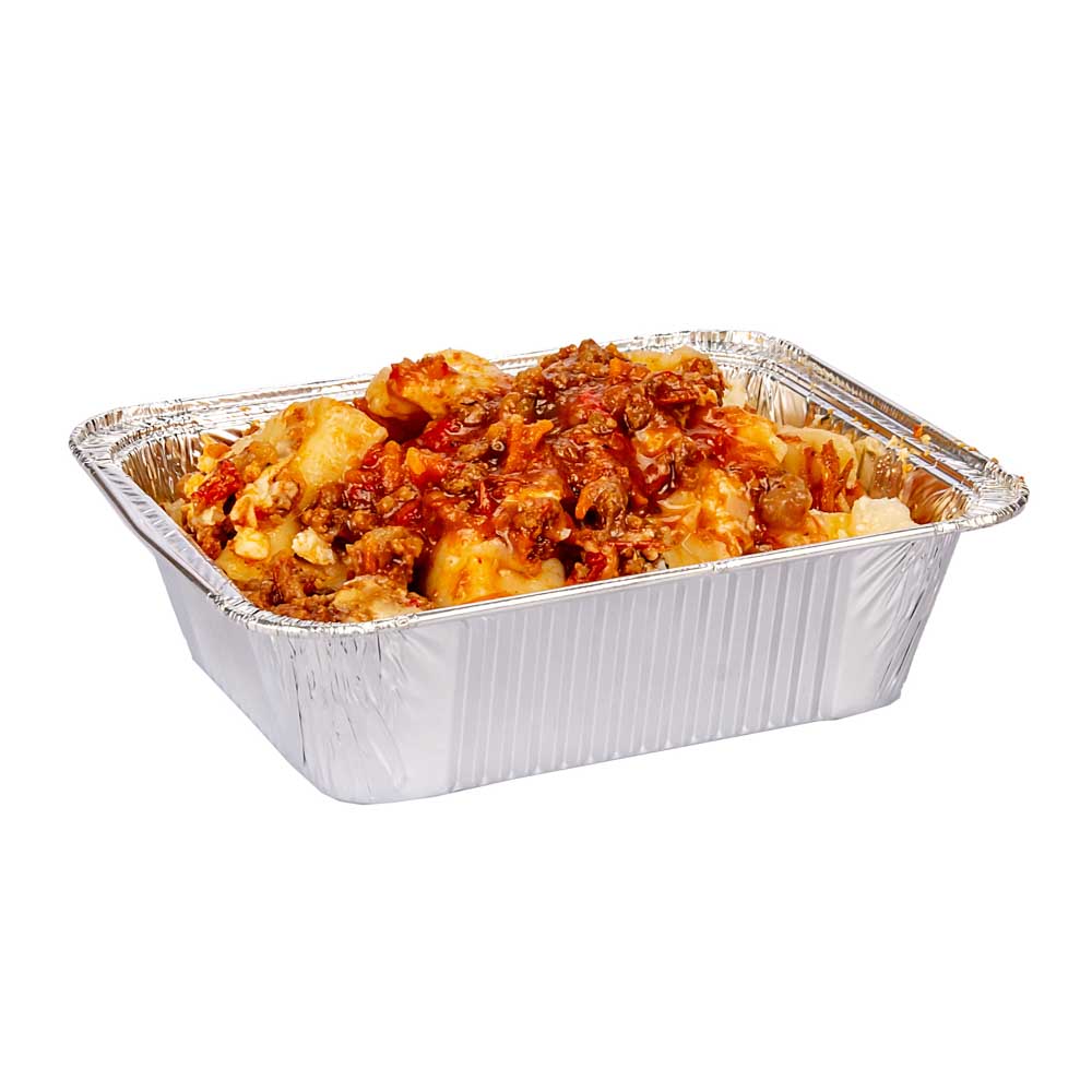 BANDEJA ALUMINIO VASSOI F-250 (475CC) (12*15*4.5CM) *25UNID