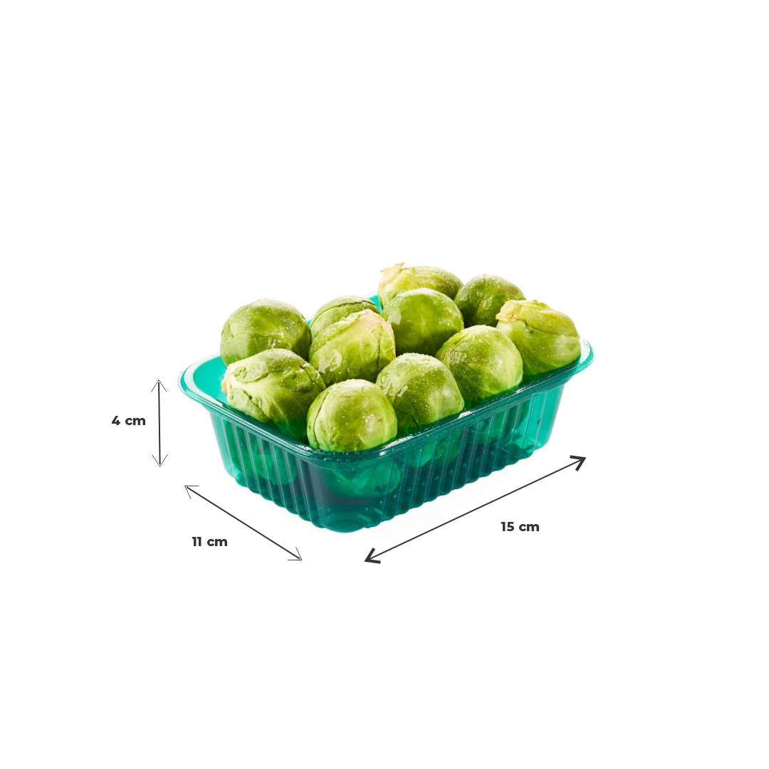 BANDEJA PET VERDE COTNYL Nº102 (11*15*4CM) (TB102 VE) *100UNID