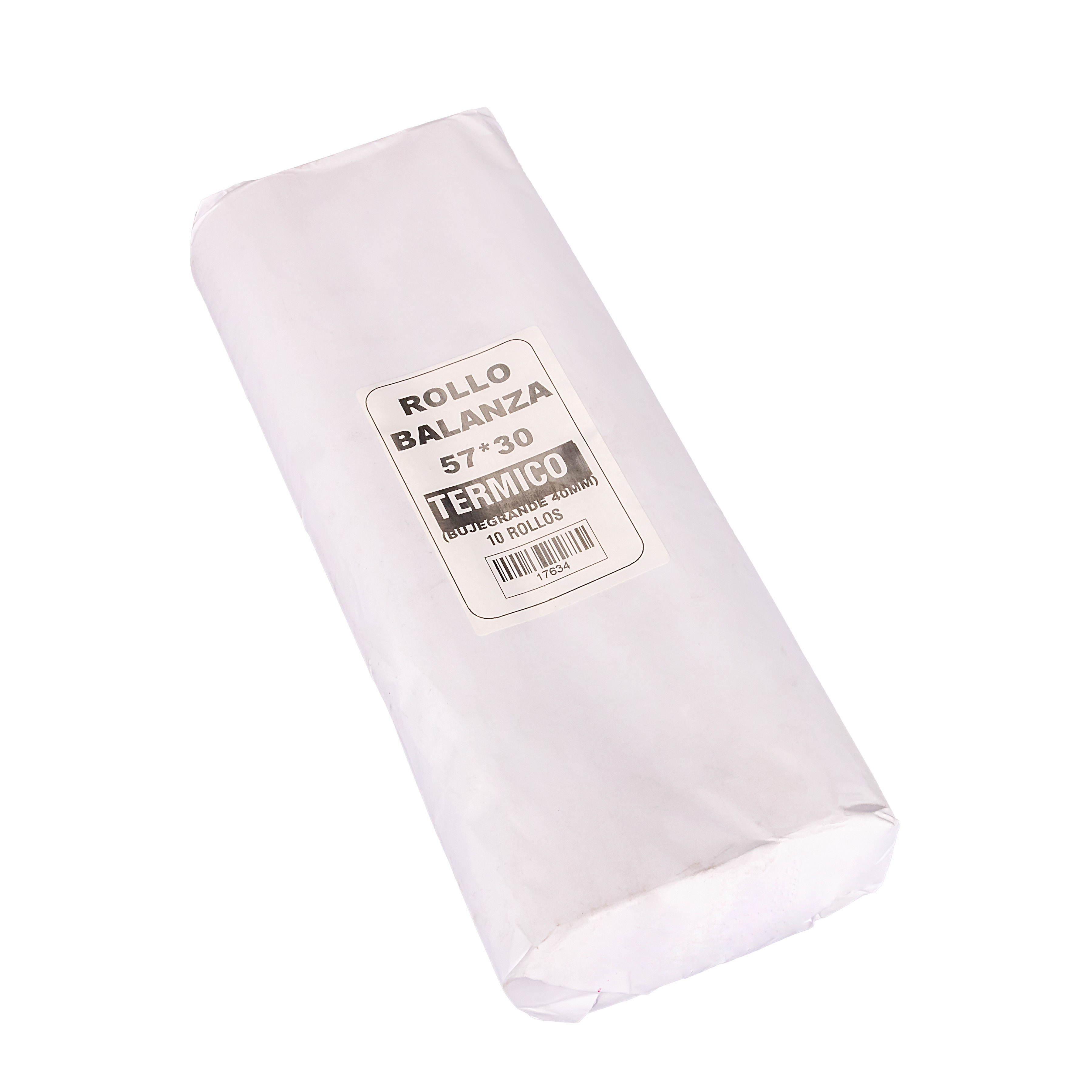 ROLLO TERMICO BALANZA 57MM*30MTS (BUJE GRANDE 40MM) *10UNID
