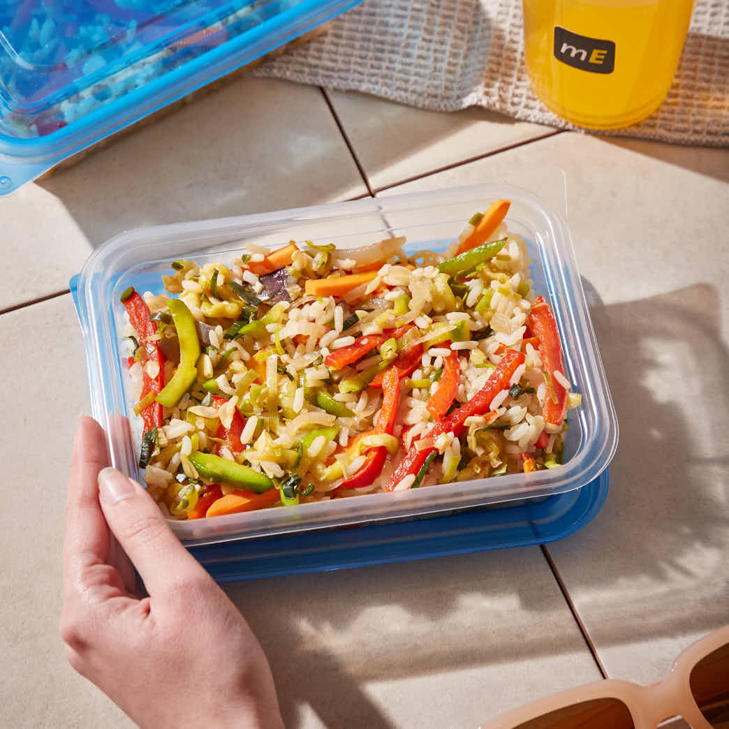 BANDEJA MICRO COTNYL.REUTILIZABLE Nº103 CON TAPA (13*18*5CM) *25UNID