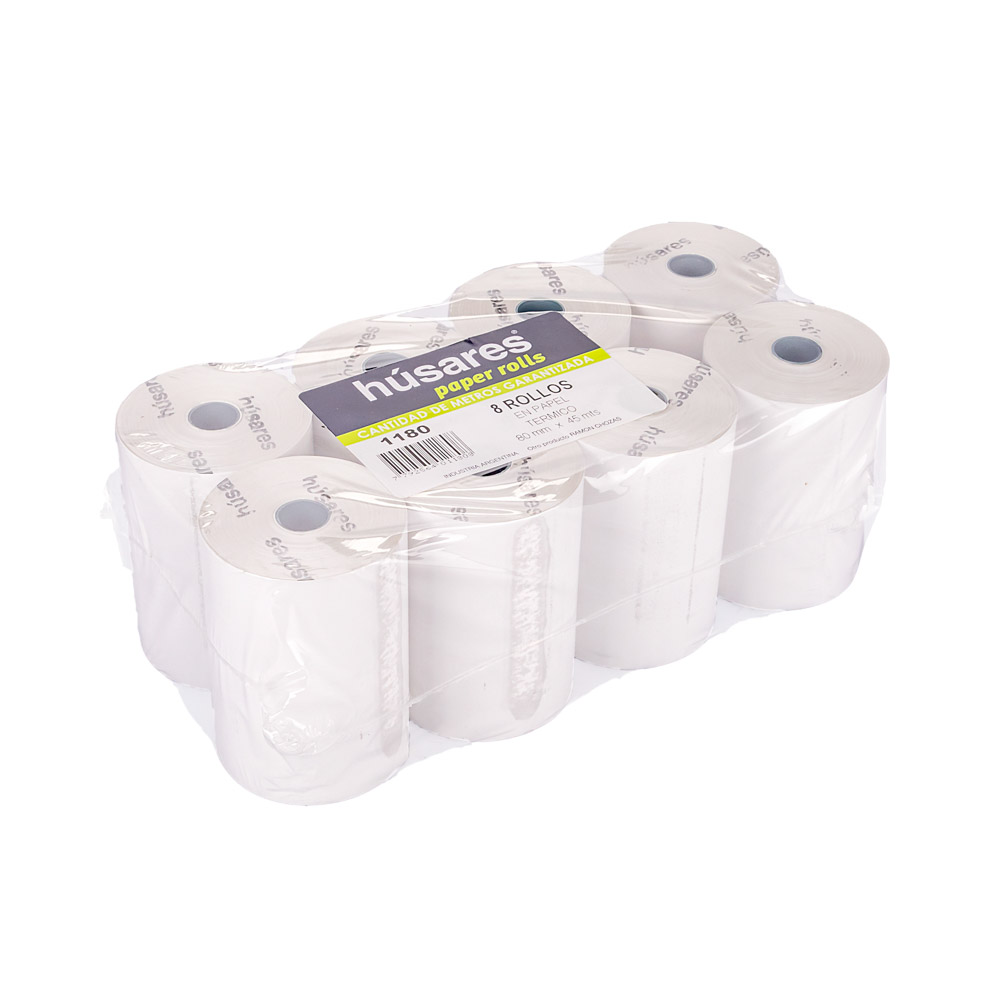 ROLLO MAQUINA TERMICO HUSARES 80MM*45MTS (1180) *8UNID