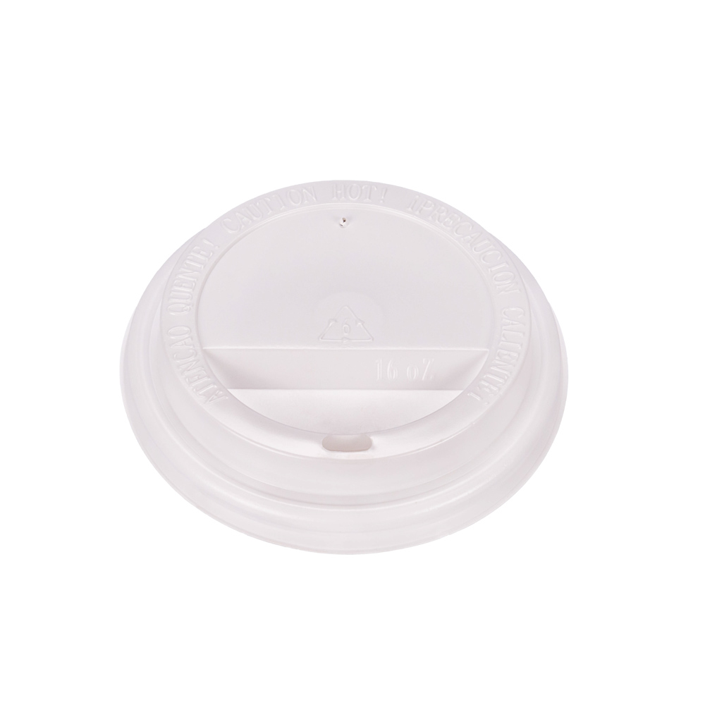 TAPA VASOS POLIPAPEL ENPOLEX.14OZ CON PICO BLANCA PARA DOBLE PARED (TD16B) *100UNID