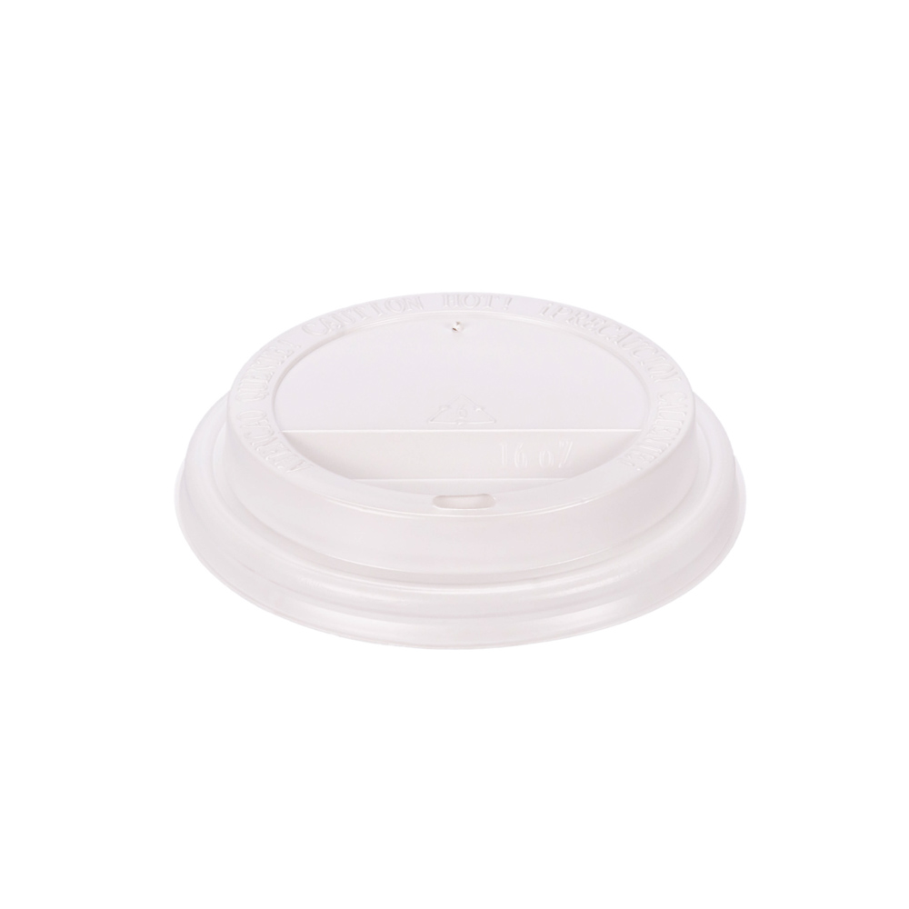 TAPA VASOS POLIPAPEL ENPOLEX.14OZ CON PICO BLANCA PARA DOBLE PARED (TD16B) *100UNID