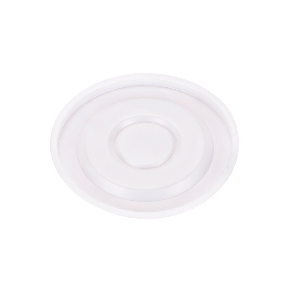 TAPA VASO PLASTICO GLASS 80 NATURAL LISA (PARA VASO 240 Y 330) *50UNID