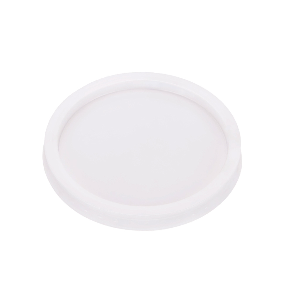 TAPA VASO PLASTICO GLASS 95 NATURAL LISA (PARA VASO 500) *50UNID