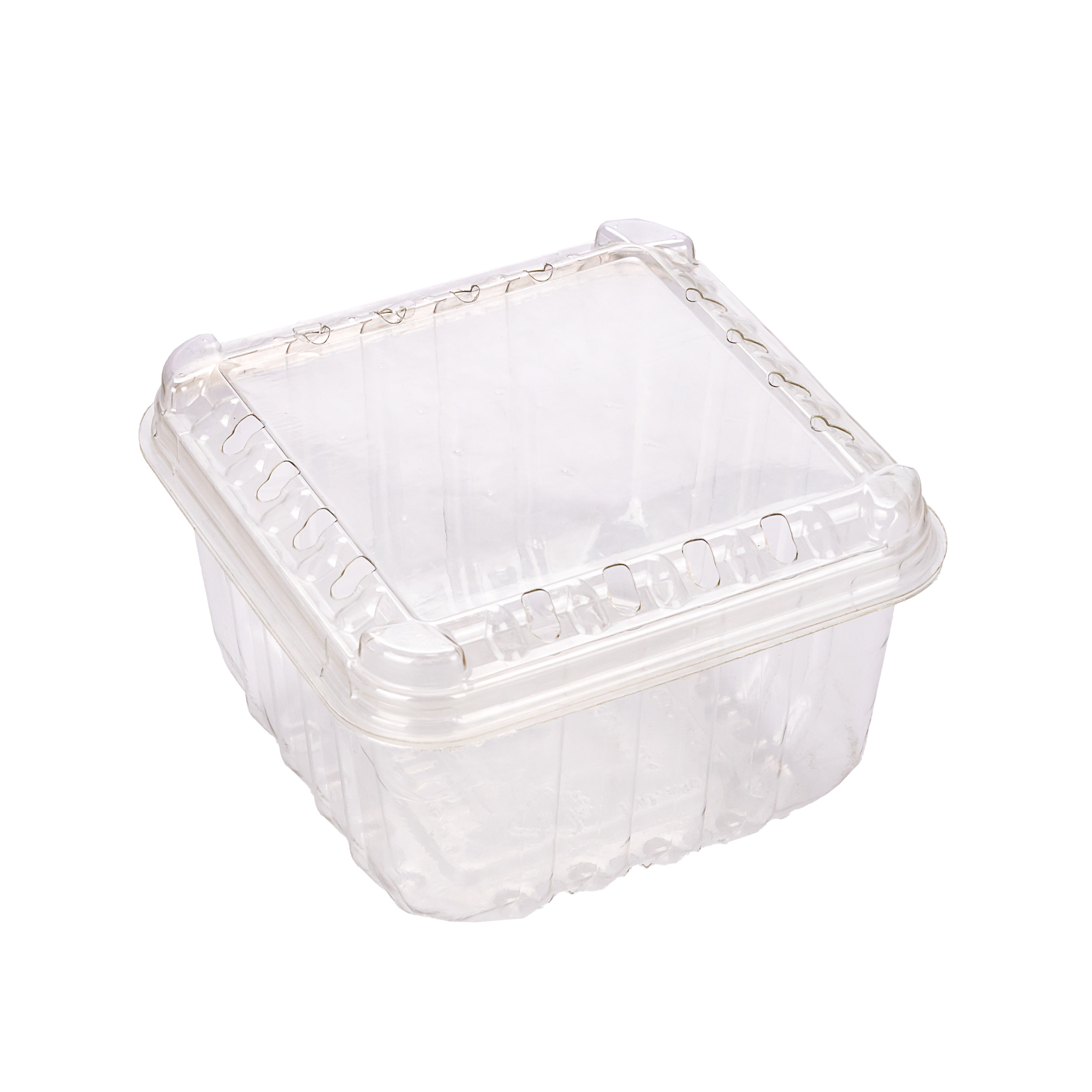 CUBETA FRUTIHORTICOLA CLAMSHELL 250GRS PET PERF. (M2971BX) (10*10*7CM) *100 UNID