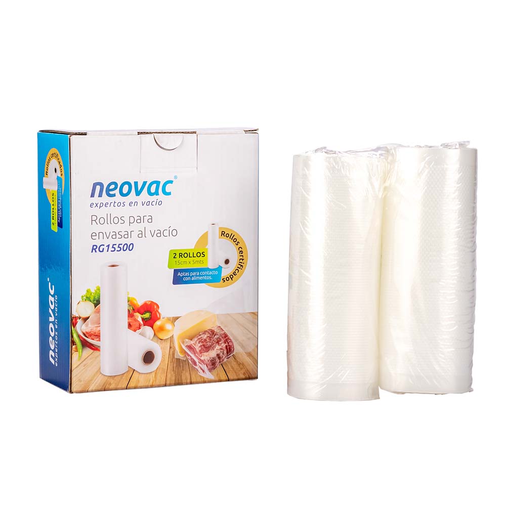 BOLSAS PARA VACIO NEOVAC TUBO GOFRADO (15CM*5MTS) (RG15500) *2 TUBOS.