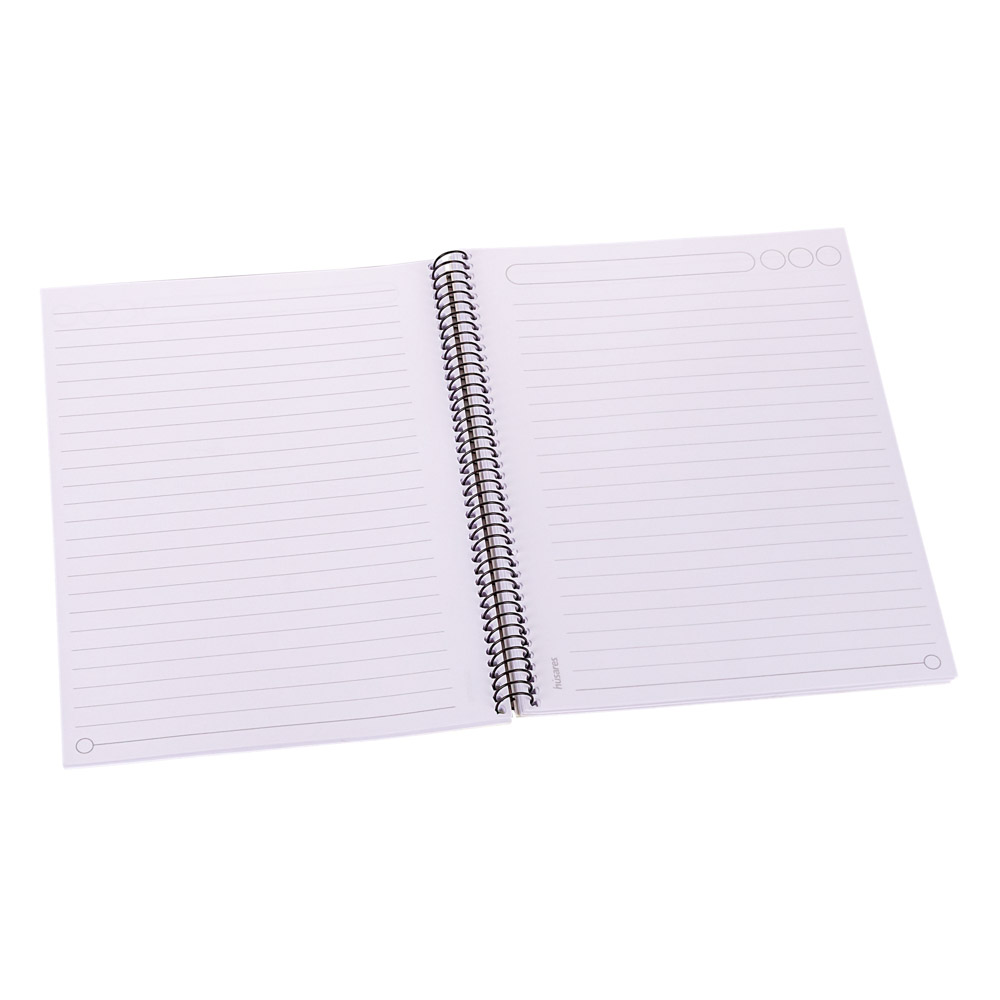 CUADERNO ESPIRAL TAPA FLEXIBLE HUSARES (16*21CM) (80 HOJAS) RAYADO *UNID