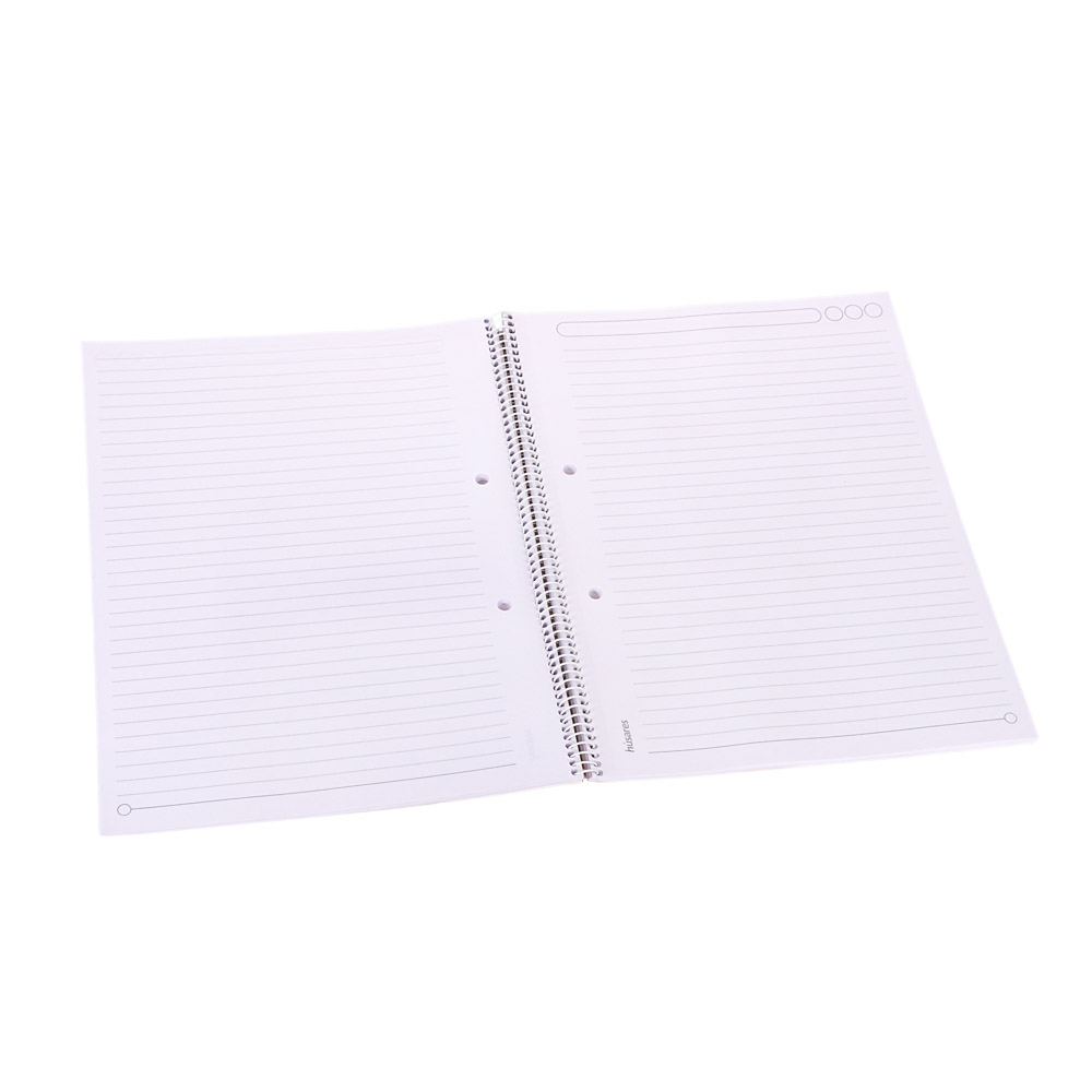 CUADERNO ESPIRAL TAPA FLEXIBLE HUSARES (21*29.7CM) (80 HOJAS) RAYADO *UNID