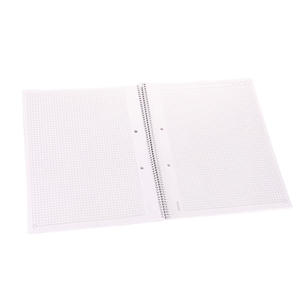CUADERNO ESPIRAL TAPA FLEXIBLE HUSARES (21*29.7CM) (80 HOJAS) CUADRO *UNID