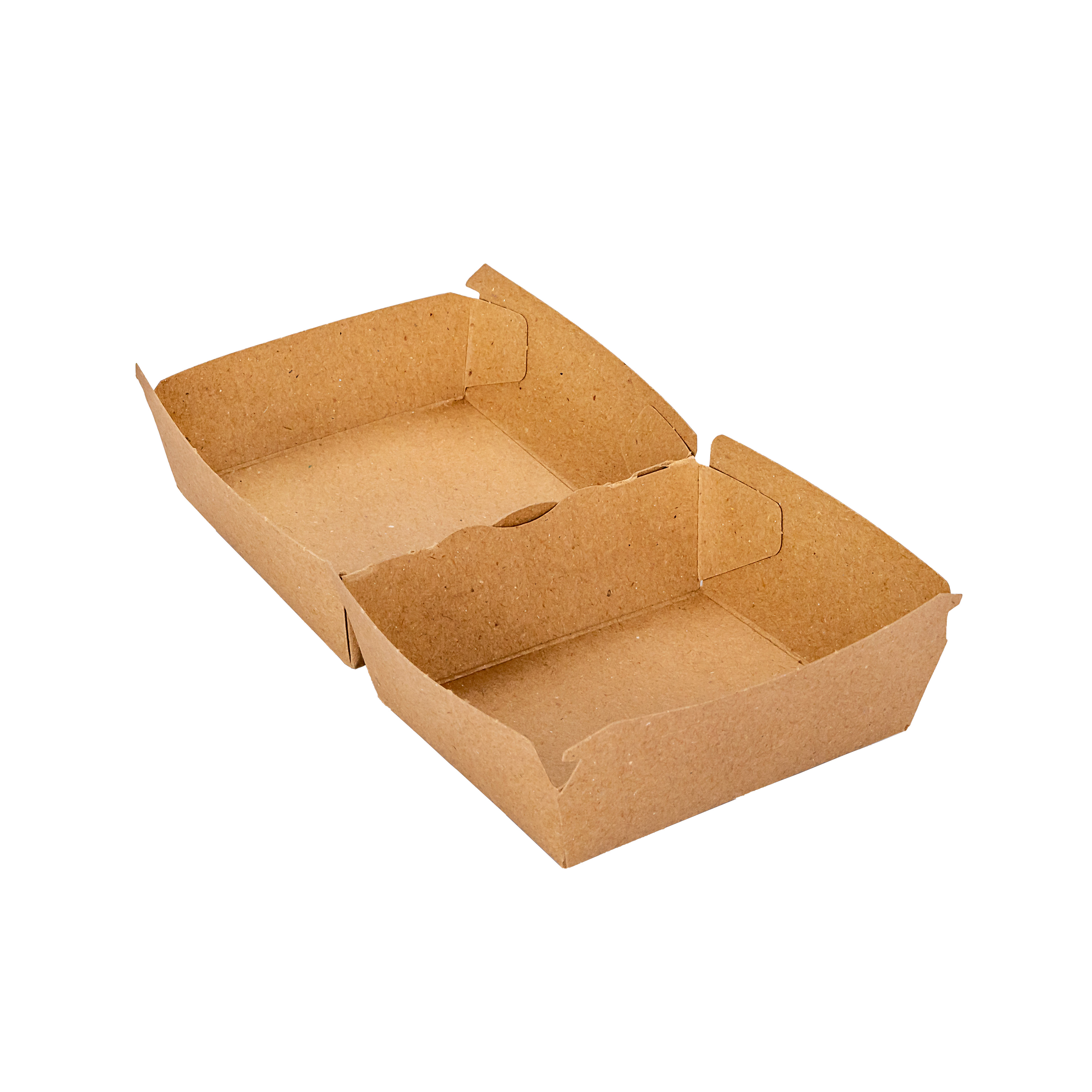CAJA DELIVERY BIOHZ HAMBURGUESA MARRON.MEDIANA (9.3*8.4*7CM) *120UNID.