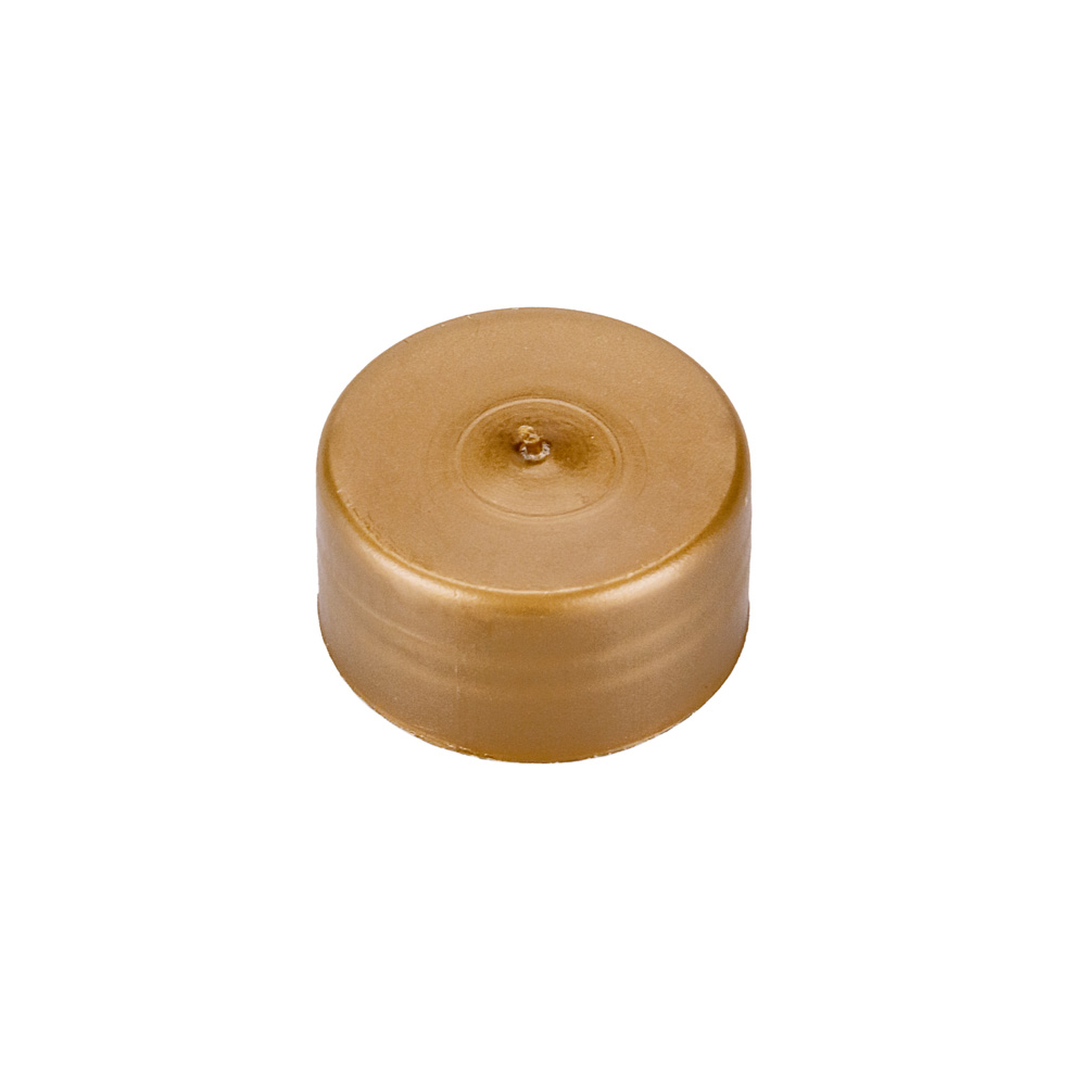 TAPA BOTELLA VIDRIO ACEITE 31MM (250-500CC) DORADA (PLASTICO) PACK *20UNID