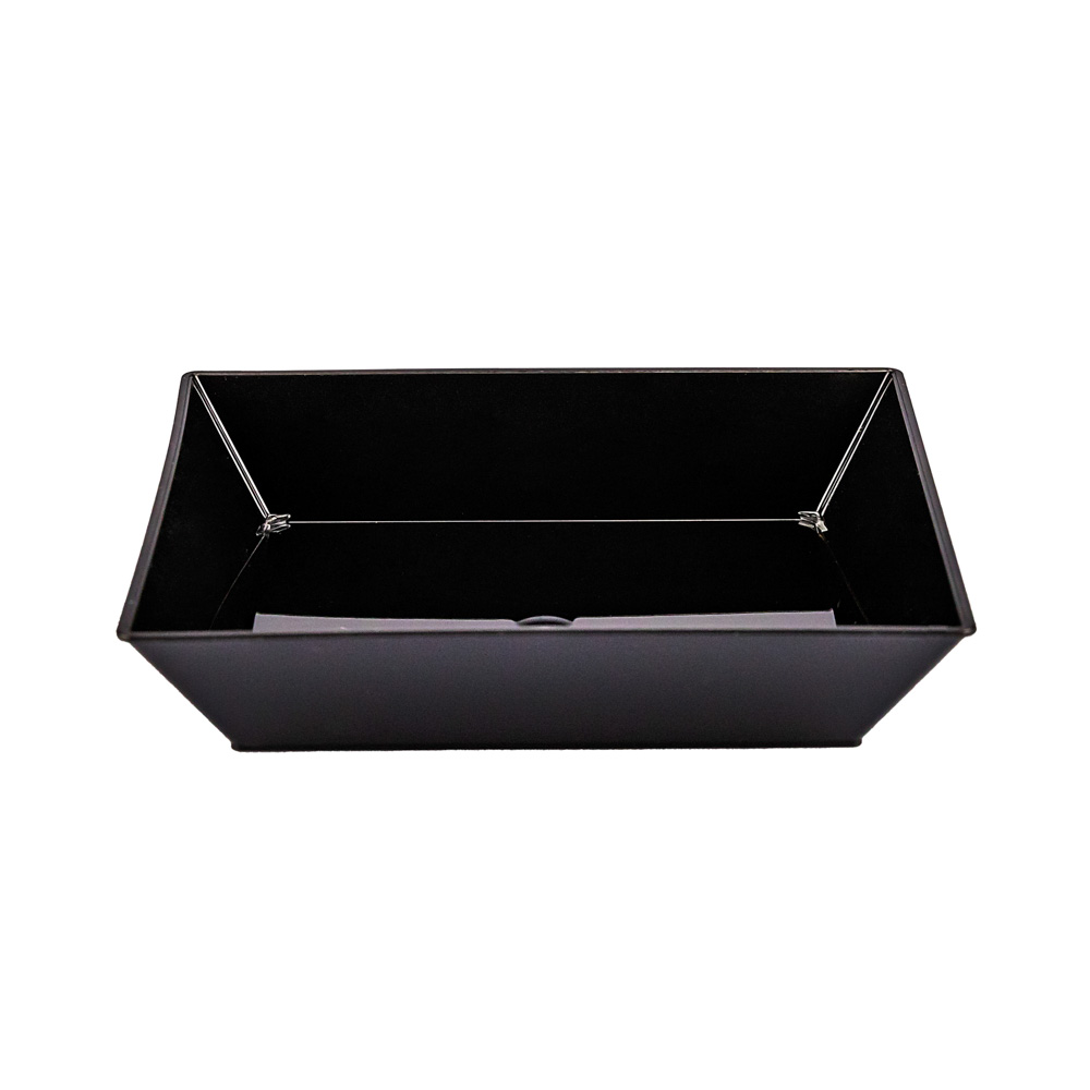 PLATO PETITE CUADRADO PLASTICO NEGRO (6*6*1CM) BLISTER *24UNID.