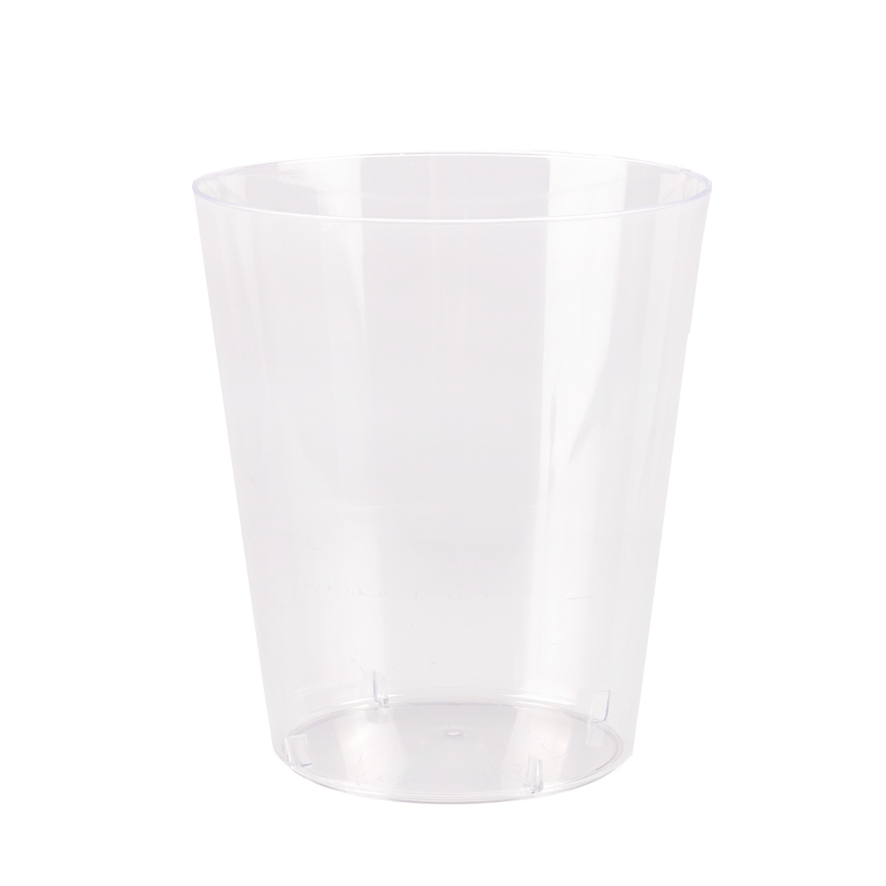 VASOS MURANO PLASTICO CRISTAL 7OZ PAQ.*12UNID