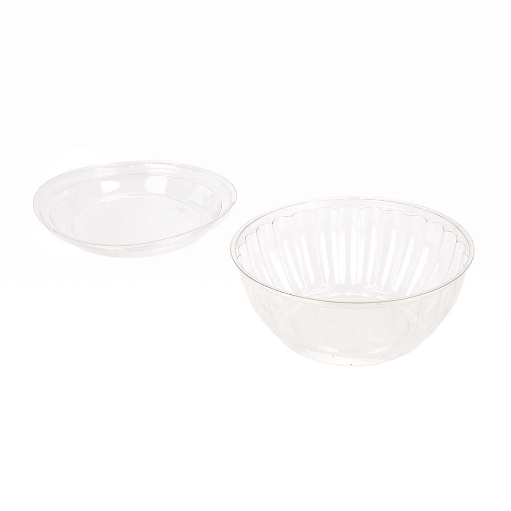 CONTENEDOR DOBLE USO 32OZ CRISTAL CON TAPA PAQ.*50UNID