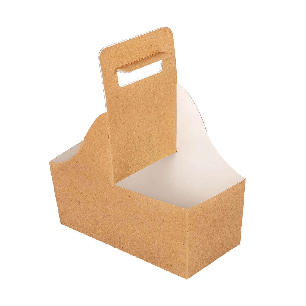 PORTAVASOS VALIJA CARTULINA CARRY TRAY 2 VASOS (15*7.4*7CM) (CCT001) *50UNID