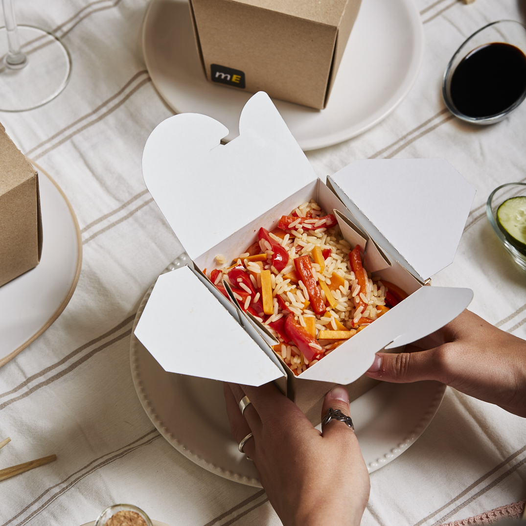 CAJA DELIVERY MEDORO CARTON PARA WOK (10*9*9CM) (CW001) *50UNID