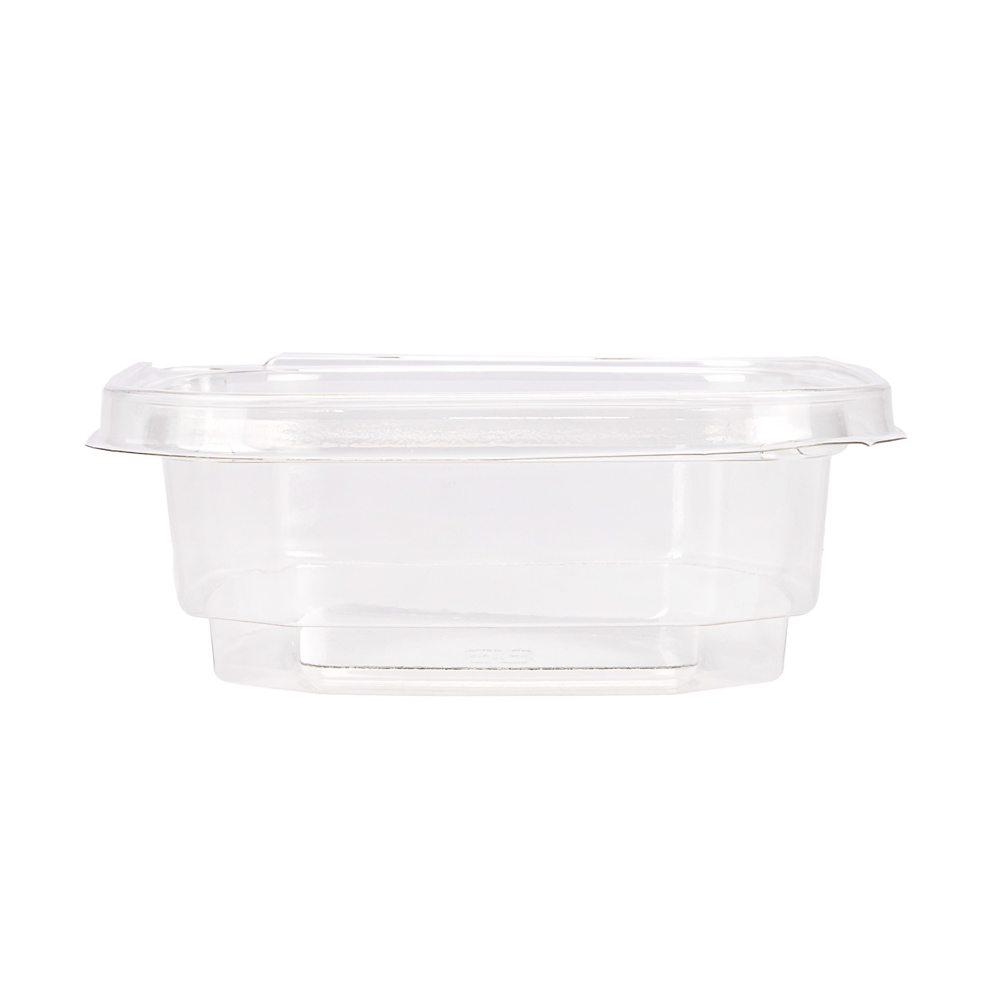 POTE BANDEX CUADRADO PET (240ML) CON PRECINTO SEGURIDAD (8OZ) SIN TAPA *50UNID