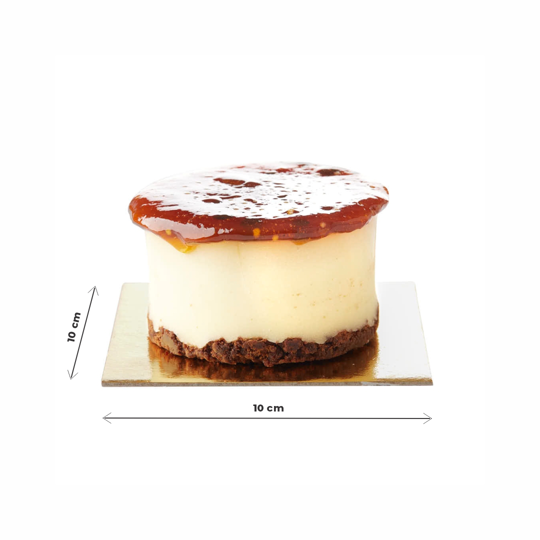 CUADRADO PARA POSTRE CARTON DORADO 10*10CM *10UNID