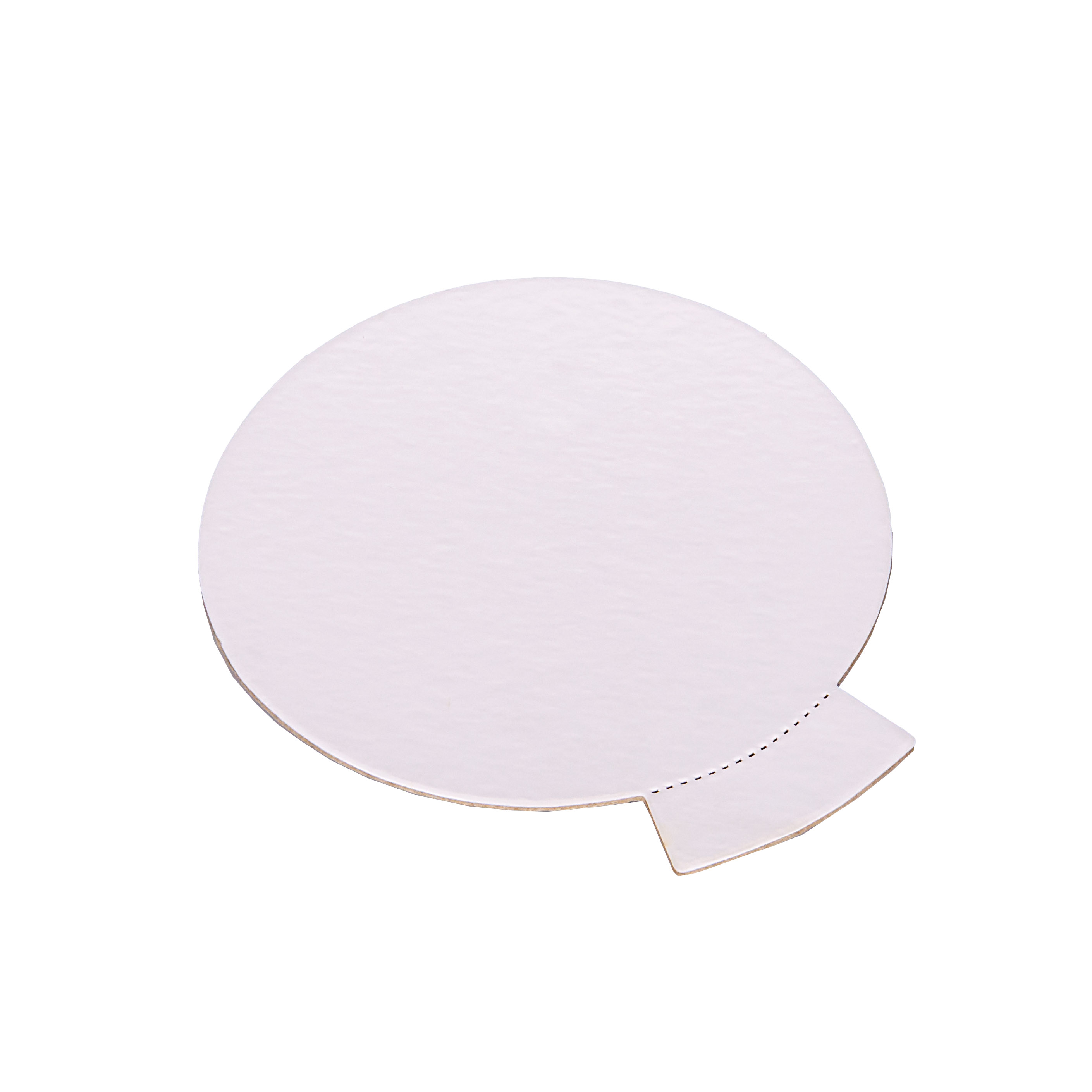 DISCOS DE CARTON LAMINADO BLANCO FERNANDEZ 10CM (1MM C/PESTAÑA) *10UNID