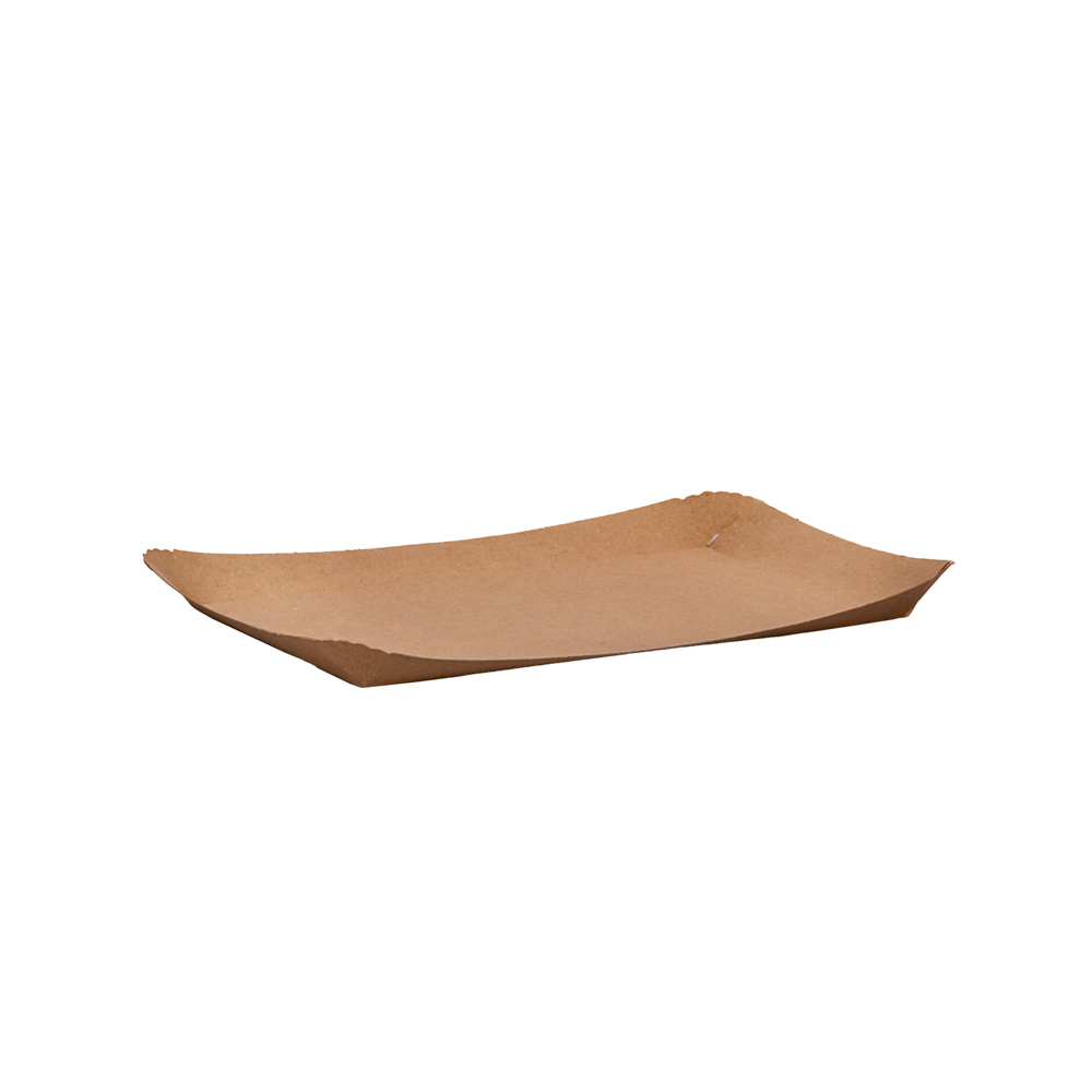 BANDEJA CARTON RECTANGULAR KRAFT Nº6 (22*29*2.2CM) BIOHZ *600UNID