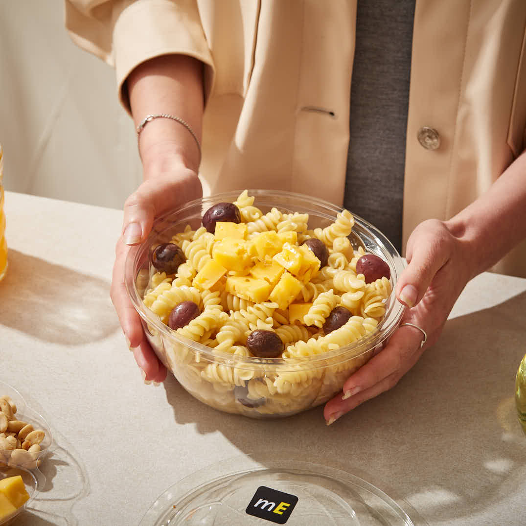 ENSALADERA REDONDA BANDEX PET CRISTAL 900CC (448B) (17*8CM) *110UNID