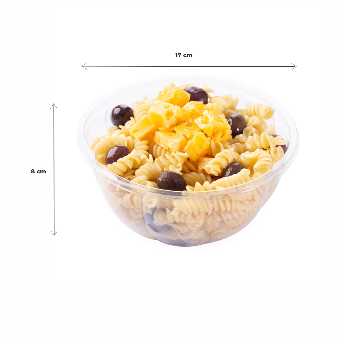 ENSALADERA REDONDA BANDEX PET CRISTAL 900CC (448B) (17*8CM) *110UNID