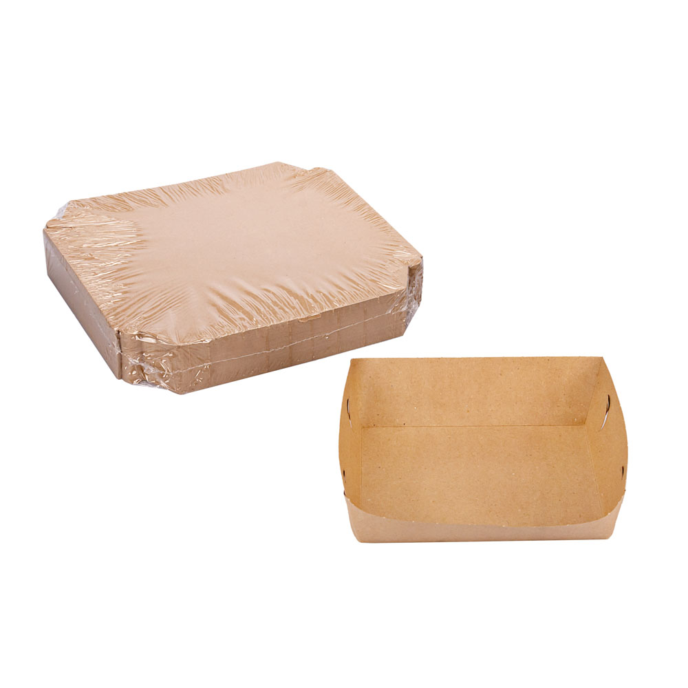 CUBETAS ÑOQUERAS CARTON KRAFT Nº2 BIOHZ (13*16*5CM) *100UNID