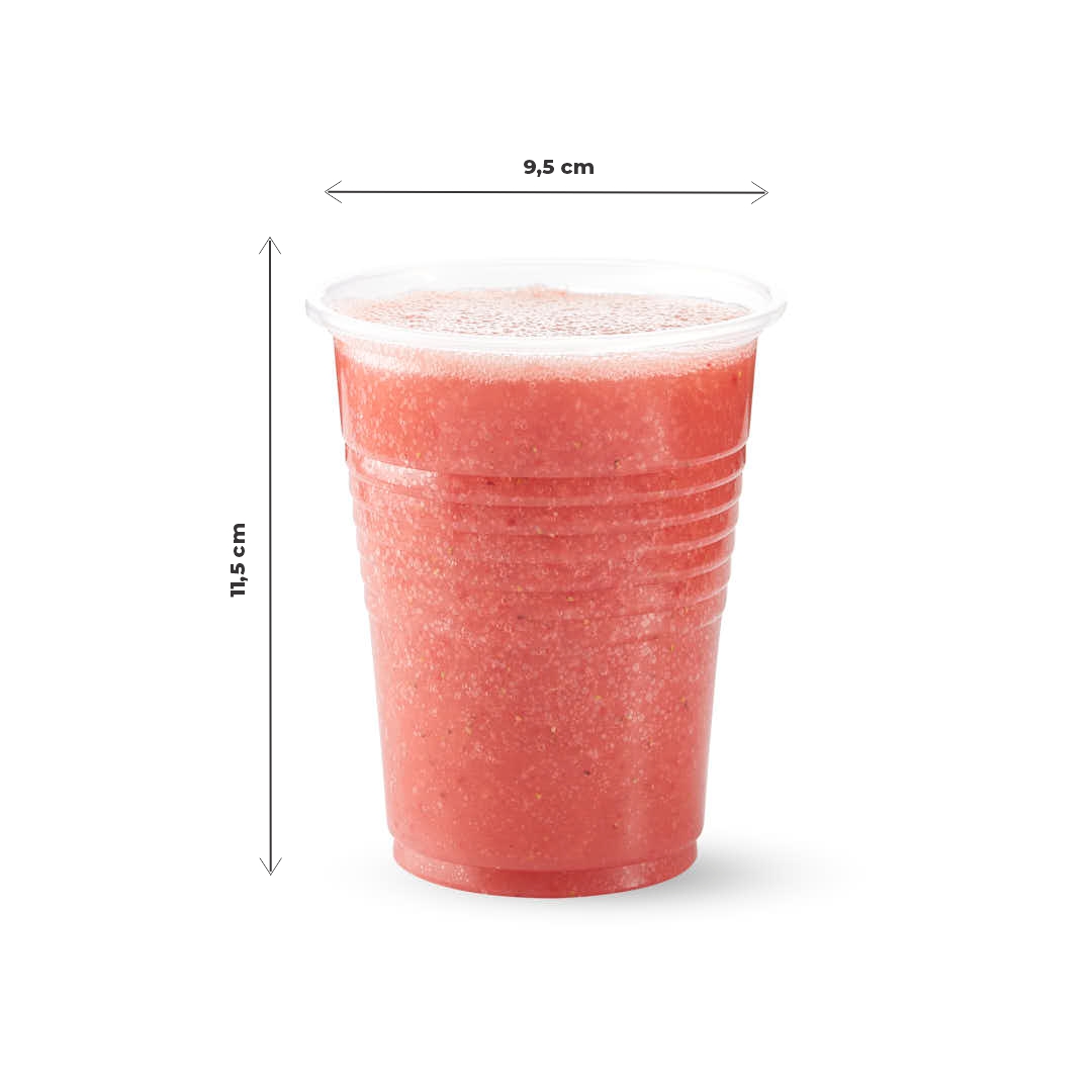 VASOS PLASTICOS TRASLUCIDOS 500CC WORK *100UNID